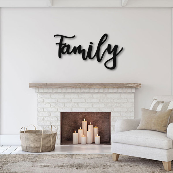 Winston Porter Cursive Family Sign Wall Décor & Reviews Wayfair